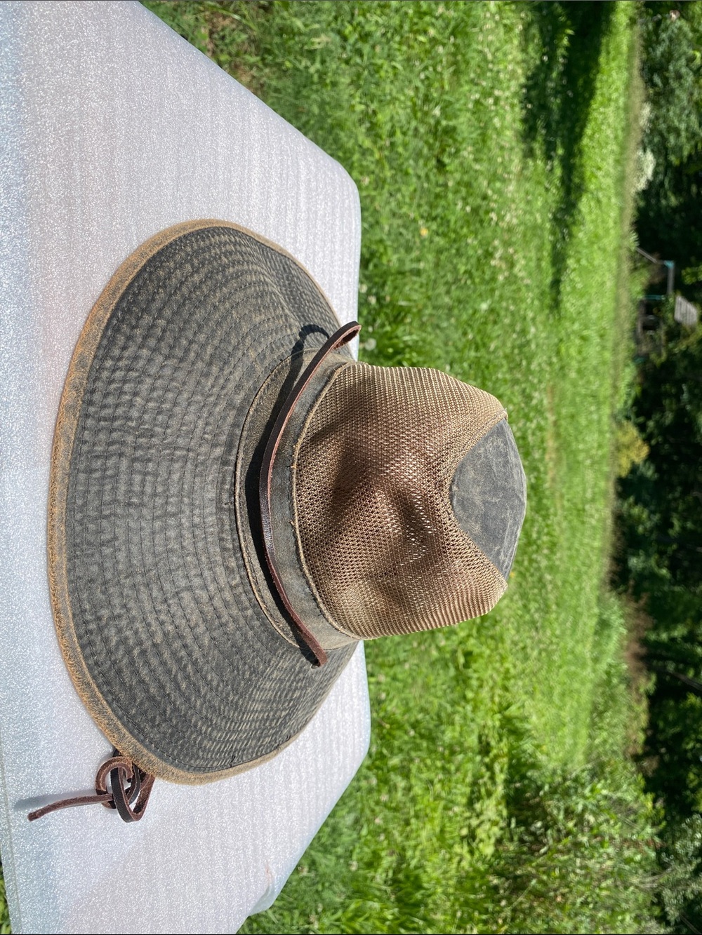 DPC Dorfman Pacific Men's Medium Weathered Cotton Aussie Mesh Hat Brown/Black